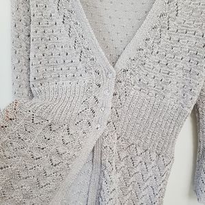 Sarah Spencer Crocheted Cardigan- Size Large